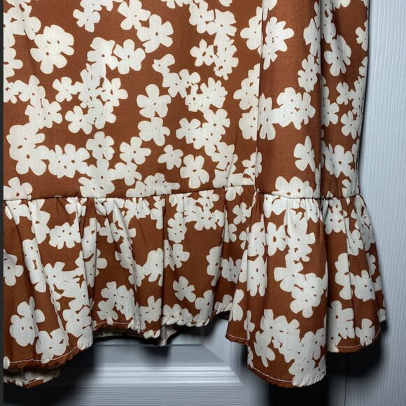 Floral Faux Wrap Ruffled Maxi Skirt - Picture 5 of 6